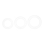 Cock Rings 3-Piece Set - Set Of 3 Penis Rings For Longer, Harder Erections - Skin-Friendly Silicone, 3 Sizes (2.5-5Cm)