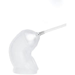 Two-In-One Metal Hollow Anal Plug With Holes Penis Restraint Sleeve, Transparent Soft Chastity Cage Sm Male Masturbation Device Adult Sex Toy