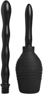 Smooth Enema Bulb Kit with 2 Interchangeable Nozzles for Easy Cleansing