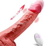 Thrusting Heated Dildo Vibrator β Realistic G-Spot & Anal Stimulator with Suction Cup