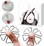 Adjustable Non-Piercing Nipple Clamps – BDSM Breast Clips for Couples & Foreplay