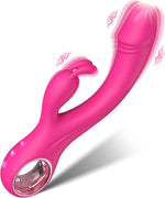 Rechargeable Rabbit G-Spot & Clitoral Vibrator with 10 Modes for Women & Couples