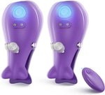 2-in-1 Nipple & Clitoral Vibrator – Wireless Remote Control with 10 Modes