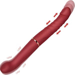 Double-Ended Thrusting Vibrator – Realistic Dual-Head Dildo for Couples & Solo Play
