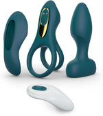 Remote-Controlled Couples Vibrator Kit – Cock Ring, Panty Vibrator & Butt Plug Set