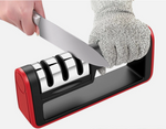 Knife Sharpener Professional Ceramic Tungsten Kitchen Sharpening System 3 Stage
