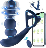 Rotating Prostate Massager – 3 Rotation, 9 Vibe Modes, Cock Ring & App Control