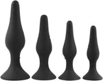 4-Piece Silicone Butt Plug Set for Beginners – Soft Anal Trainer for Men & Women