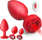 4-Piece Remote Control Vibrating Butt Plug Set – 10 Modes for Men, Women & Couples