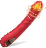 G-Spot Couple Vibrator with Heating & 10 Vibration Modes, Anal & Nipple Stimulator