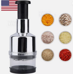 Vegetable Fruit Salad Onion Garlic Food Hand Chopper Cutter Slicer Peeler Dicer