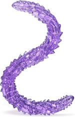 23.2'' Double-Ended Flexible Dildo – Clear Purple Monster Toy for Dual Pleasure