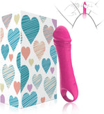 Mini Silicone Vibrator – Realistic Bullet Dildo with 10 Powerful Vibration Modes