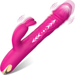3-in-1 G-Spot Vibrator with 5 Thrusting & 10 Vibration Modes for Women, Pink