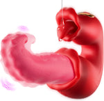 Thrusting Rose Vibrator – 10 Licking & Vibration Modes, G-Spot & Clit Stimulator
