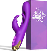 3-in-1 Rabbit Vibrator with 7 Vibration, 10 Rabbit Modes & 7 Flapping for Women