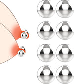 BDSM Nipple & Clitoral Clamps Set, Stainless Steel Sex Toys for Men & Women