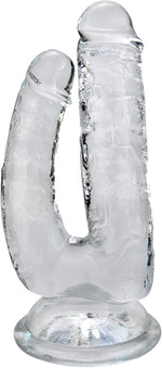 Large Double-Ended Realistic Dildo with Suction Cup for G-Spot & Anal Stimulation