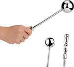 Stainless Steel Massage Wand – Handheld Metal Dildo & Anal Probe for Pleasure