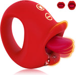 2-in-1 Clitoral & G-Spot Vibrator – 10 Licking, Biting & Vibration Modes