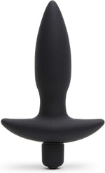 Vibrating Silicone Butt Plug – 3.5" Beginner-Friendly, 7 Modes, Waterproof (Black)
