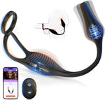 Prostate Massager with 7 Modes, APP Control, Vibrating Penis Ring for Men.