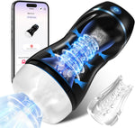 Automatic Male Stroker with 7 Suction & Vibration Modes, Hands-Free Toy