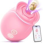 Rose Vibrator with 9 Settings for Women, Clitoral, Nipple & Anal Stimulation