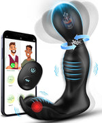 360° Rotating Prostate Massager – Remote Control Vibrating Anal Plug for Men