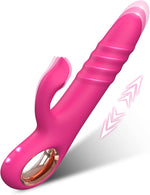 Thrusting Rabbit Vibrator – G-Spot & Clitoral Stimulator with 10 Vibration Modes