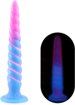 9.4" Anal Dildo with Suction Cup, G-spot & Prostate Massager, Luminous Fantasy Plug