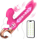 Thrusting Dildo Vibrator – 9 Suction & 9 Vibration Modes for G-Spot & Clitoral Play