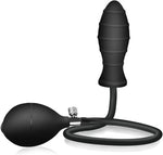 Inflatable Butt Plug, Body-Safe Silicone with Quick Release Valve for Beginners