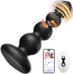 360° Rotating Vibrating Butt Plug with App Control & 10 Modes for Men & Women