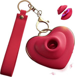 Mini Heart-Shaped Nipple Sucking Vibrator, Discreet Personal Massager for Women