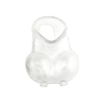 Silicone Scrotum Sleeve Testicle Cover Penis Ring Prison Bondage Male Chastity Cage Devices Cock Slave Orgasm Delay Sex Toy For Men Transparent