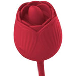 Rose Vibrator For Women, 3-In-1 Nipple Toy, Waterproof Silicone Sucking Licking Tongue Vibrator, Adult Sex Toy For Clitoral, Nipple Play, Thrusting Vibrating Bullet