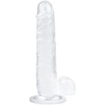 8.5 Inch Realistic Dildo, Suction Cup Dildo G-Spot Stimulation Anal Clit Vaginal Adult Sex Toy For Women And Couple, Clear