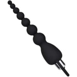 Silicone Waterproof Vibrating Anal Bead Plug with Removable Bullet for Anal Sex Toys