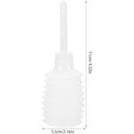 10Pcs Disposable Enema Douche Applicator Bottle Vaginal Douche Anal Applicator For Women Men 200Ml (Transparent)