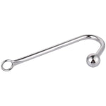 Adults Stainless Steel Sm Single Ball Anal Hook, Portable G-Spot Para Penis Suction Prostate Pussy Sexual Stimulation Training Sex Toy For Women Female Men Male Unisex Tail (Small)