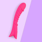 G-Spot Vibrator - Ribbed Vibrator for G-Spot Stimulation, 7 Vibration Programs - Skin-Friendly Silicone, Waterproof, Rechargeable