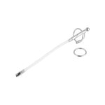 Urethral Sound Hollow Urethral Plug Stainless Steel Tip Cock Ring Silicone Probe Tube Urinary Dilator Urethra Prostate Masturbation Rod