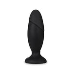 Anal Adventures Platinum Silicone Rocket Plug - 6 Inch Anal Plug - Ultrasilk Smooth Puria Silicone - 2Thick - Sturdy, Hardened Base - Sex Toy For Women Men Couples - Black