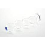 Glass Anal Beads - Crystal G-Spot Massage Dildo Anal Butt Plug Pleasure Wand Sex Toys For Couple Lover (Style 01), Clear