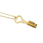 Chastity Cage Keys Brass Replacement Cylinders With Keys For Male Chastity Devices Nice And Practical Heart Shaped Key Necklace Invisible Lock Replacements For Resin And Metal Cock Cage (Gold)