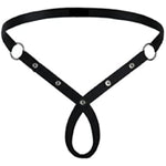 Men'S Adjustable Chastity Lock Underwear Lifting Type Men'S Chastity Lock Belt Lock Chastity Training Prop Black