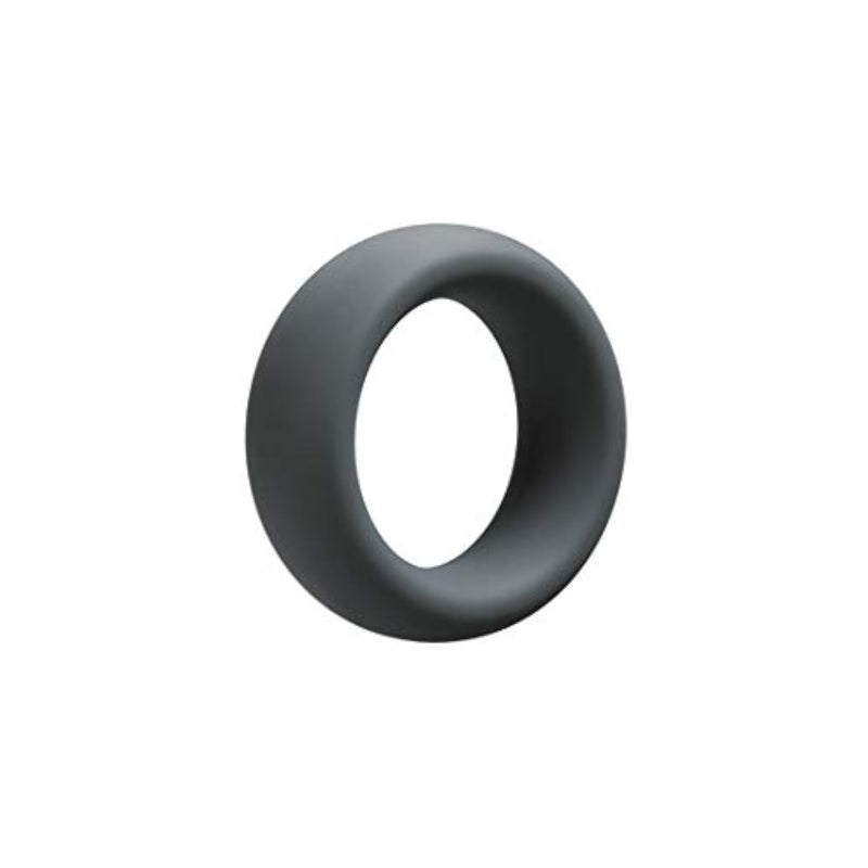 Doc Johnson OptiMALE - Tapered C-Ring - Stretchy Silicone - 35mm Unstretched Inner Diameter - Rounded Edges - Won't Dig Into Skin - Slate