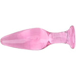 Small Pink Glass Anal Plug Little Butt Plug Sex Pleasure Wand Anal Toy For Beginner Starter