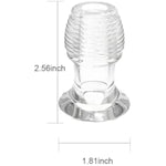 Hollow Butt Plug, Tunnel Shaped Cup Vaginal Plug Threaded Anal Toy For Anal Training Adult Sex Toys For Male Female Couples Bdsm (S)